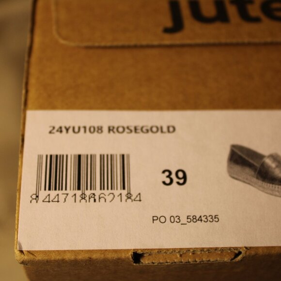 Jutelia Leather Espadrille - Rose Gold - Picture 8 of 8